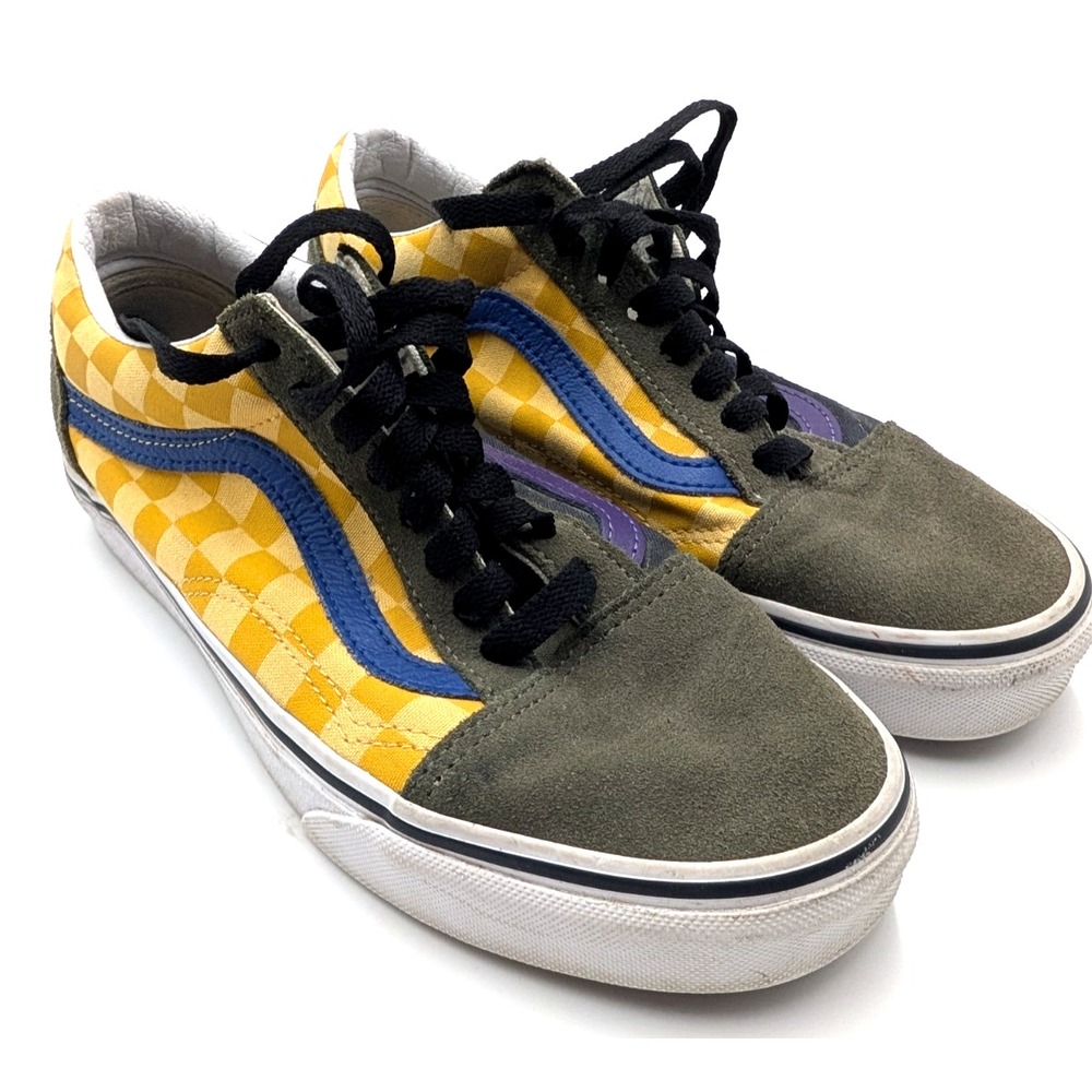 Vans Old Skool OTW Rally Mismatched Checkerboard Shoes Womens Size 8 / Mens 6.5